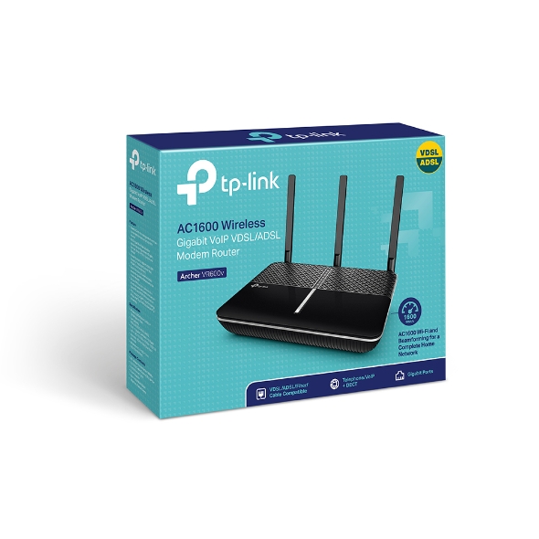 TP-Link Archer VR600v AC1600 WLAN Telephony DSL Router